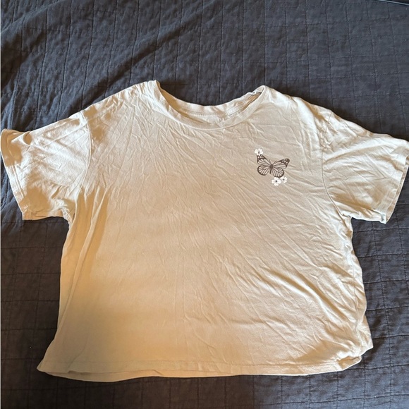 Rebellious One Crop Tee Shirt XL Graphic Tee - Picture 2 of 5